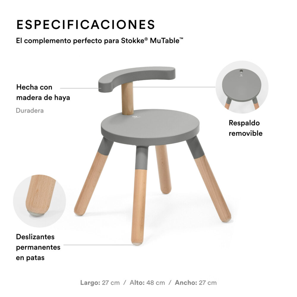SILLA INFANTIL MODELO MUTABLE™ V2 35 X 42 CM STOKKE