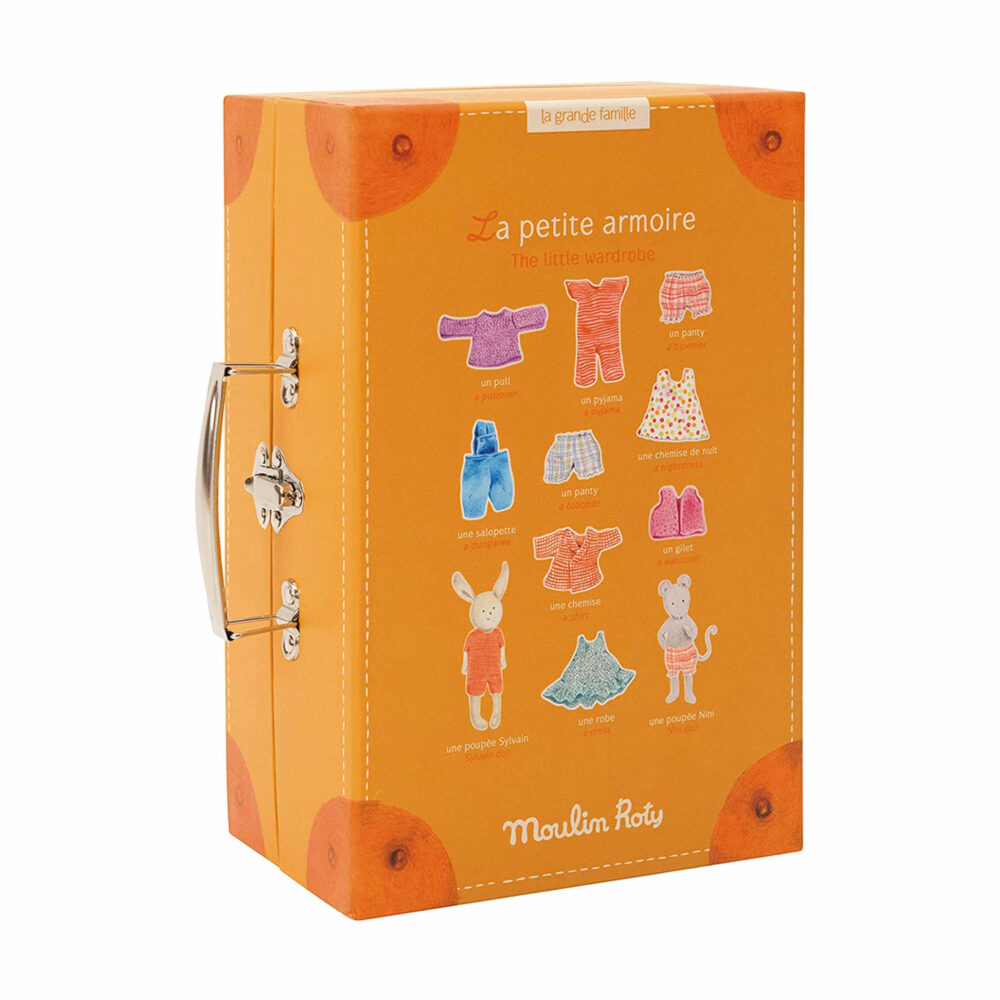 MALETÍN PEQUEÑO ARMARIO DE CARTÓN COLECCIÓN LA GRAN FAMILIA