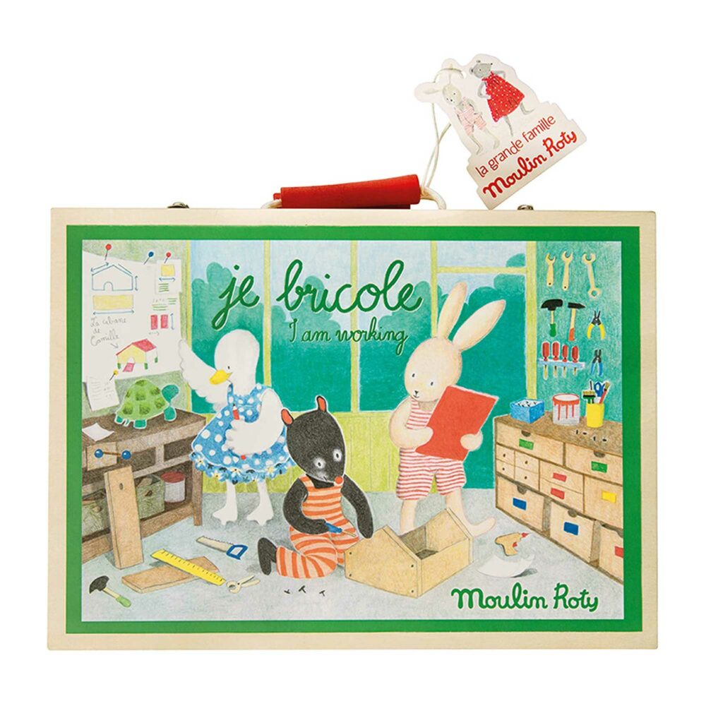 CAJA DE HERRAMIENTAS DE MADERA COLECCIÓN LA GRAN FAMILIA