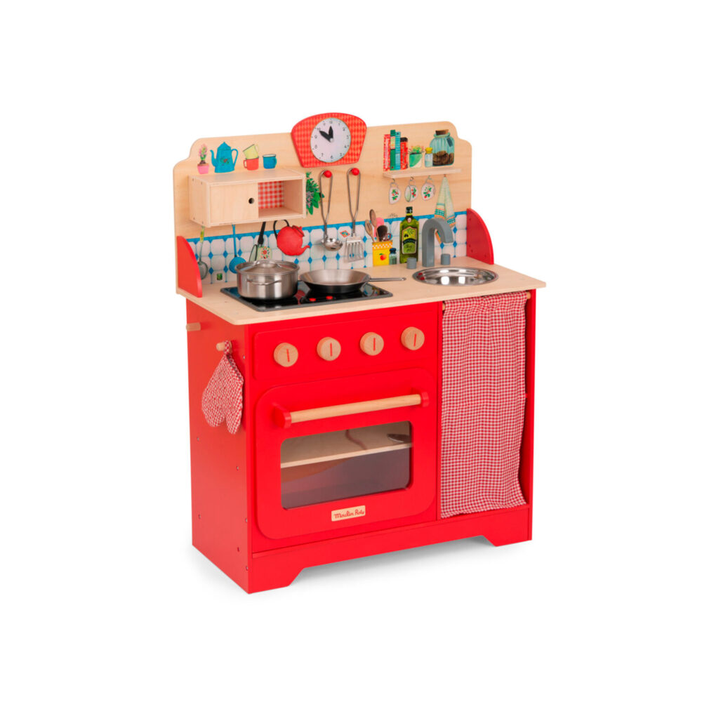 COCINA DE JUGUETE DE MADERA 67 X 35 X 88 CM COLECCIÓN LA GRAN FAMILIA