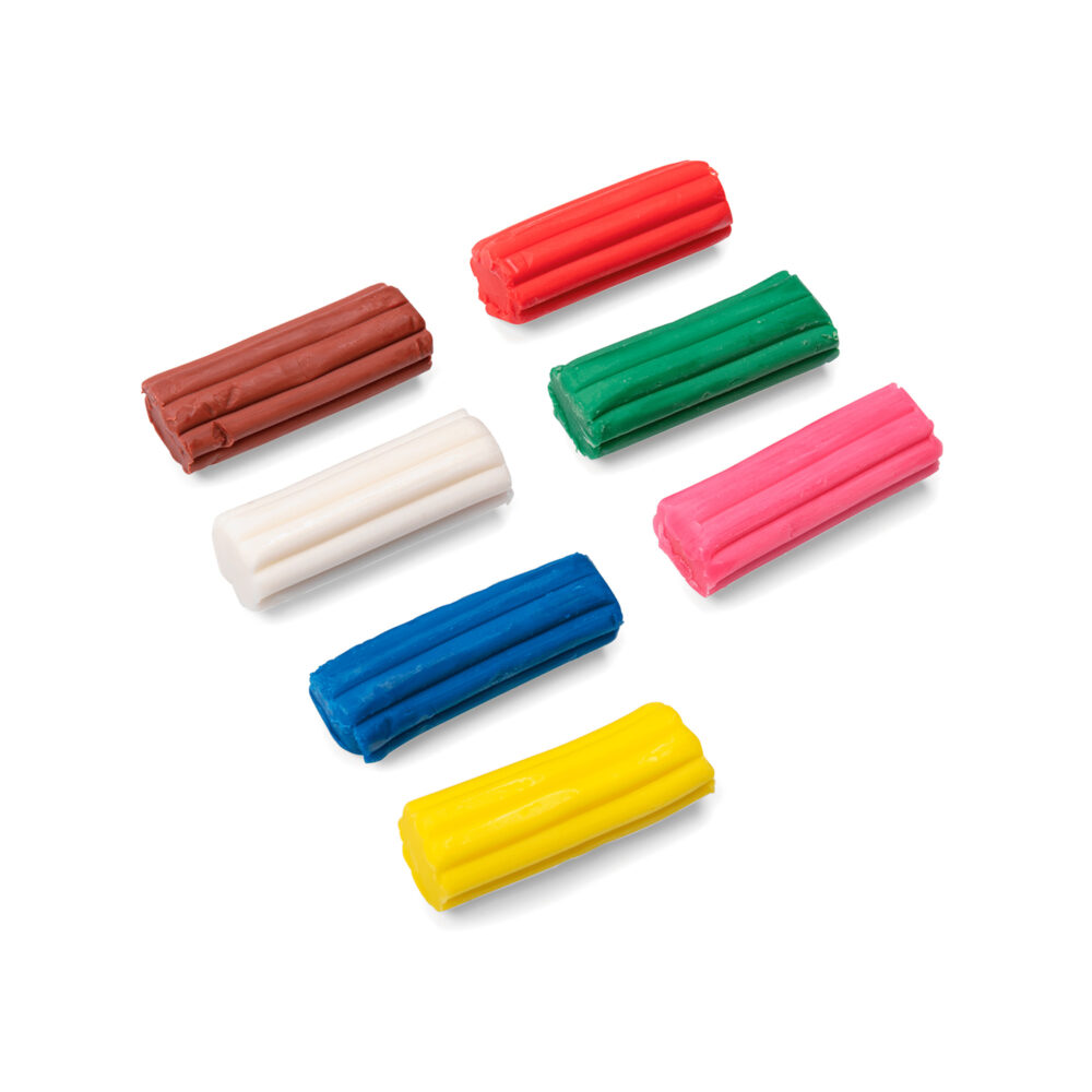 JUEGO DE 7 PLASTILINAS DE COLORES COLECCIÓN LES POPIPOP