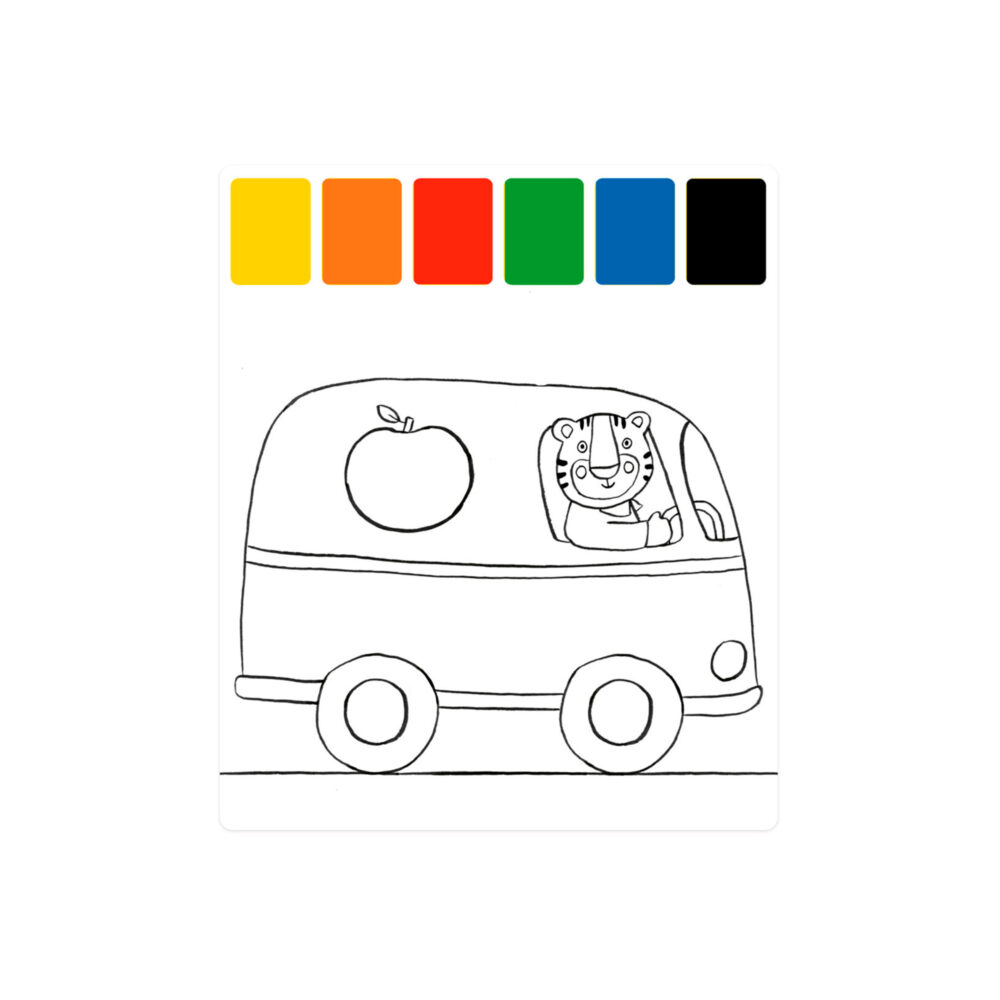 SET DE 10 DIBUJOS CON PALETA DE COLORES ACUARELA Y PINCEL COLECCIÓN LES POPIPOP