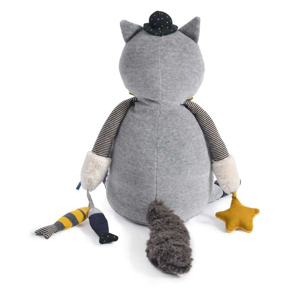 PELUCHE GATO DE ACTIVIDAD FERNAND EL GATO COLECCIÓN LES MOUSTACHES