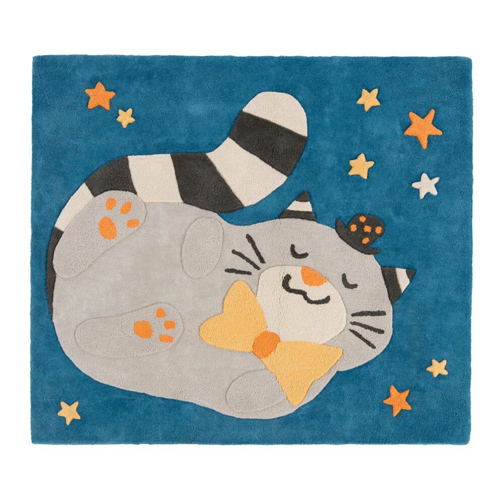 SÁBANA BAJERA DE ALGODÓN PARA CUNA 70 X 140 CM AZUL COLECCIÓN POMME DES BOIS