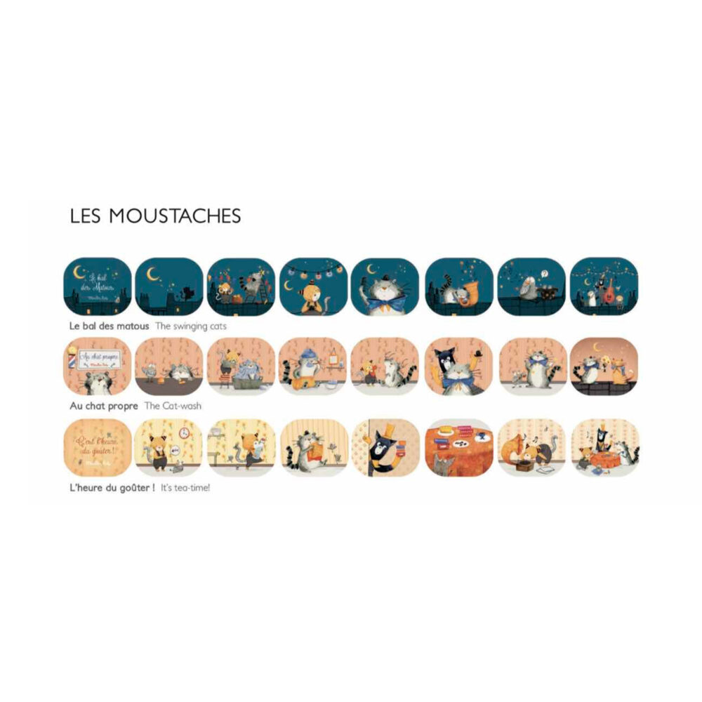 CUENTOS PARA LINTERNA PROYECTOR DE HISTORIAS COLECCIÓN LES MOUSTACHES