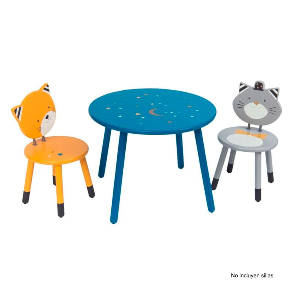 MESA DE MADERA PARA NIÑOS 60 X 46.5 CM COLECCIÓN LES MOUSTACHES