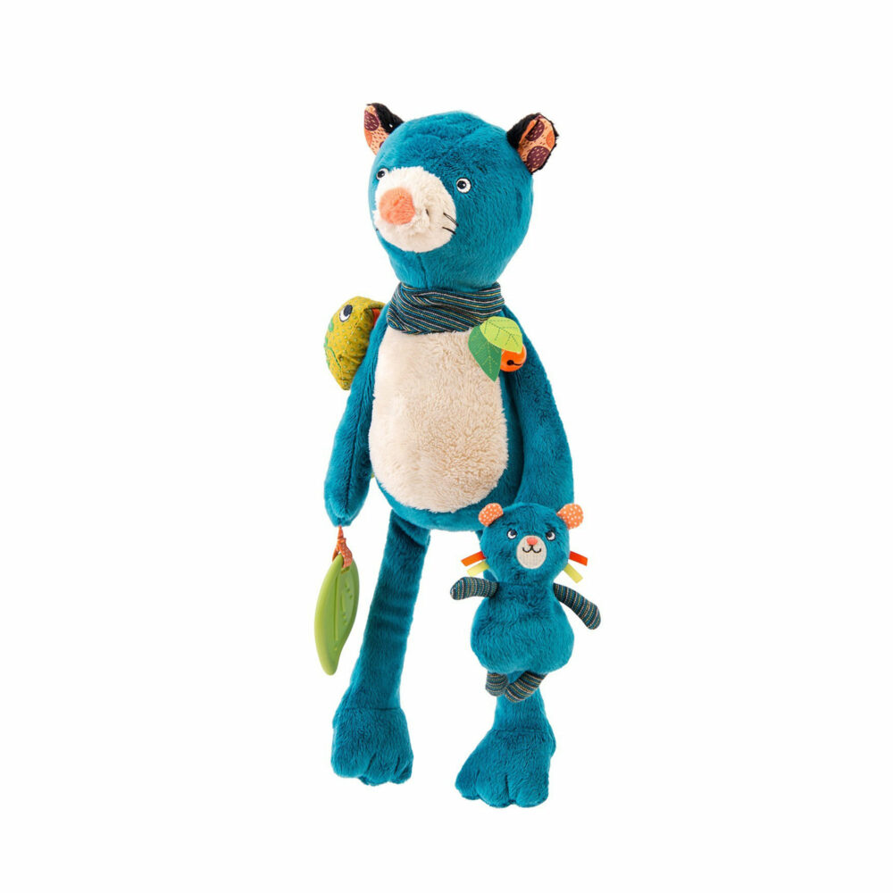PELUCHE DE ACTIVIDADES PANTERA ZIMBA COLECCIÓN DANS LA JUNGLE