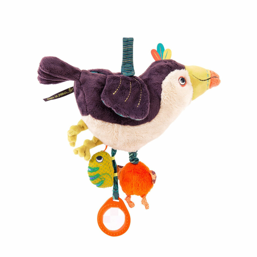 PELUCHE DE ACTIVIDADES TUCÁN PAKOU COLECCIÓN DANS LA JUNGLE