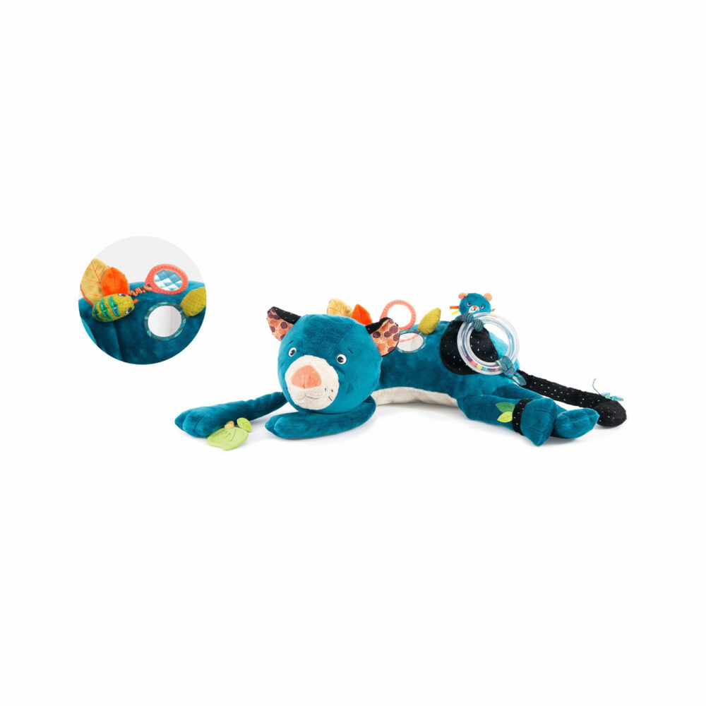 PELUCHE GRANDE DE ACTIVIDADES PANTERA ZIMBA COLECCIÓN DANS LA JUNGLE