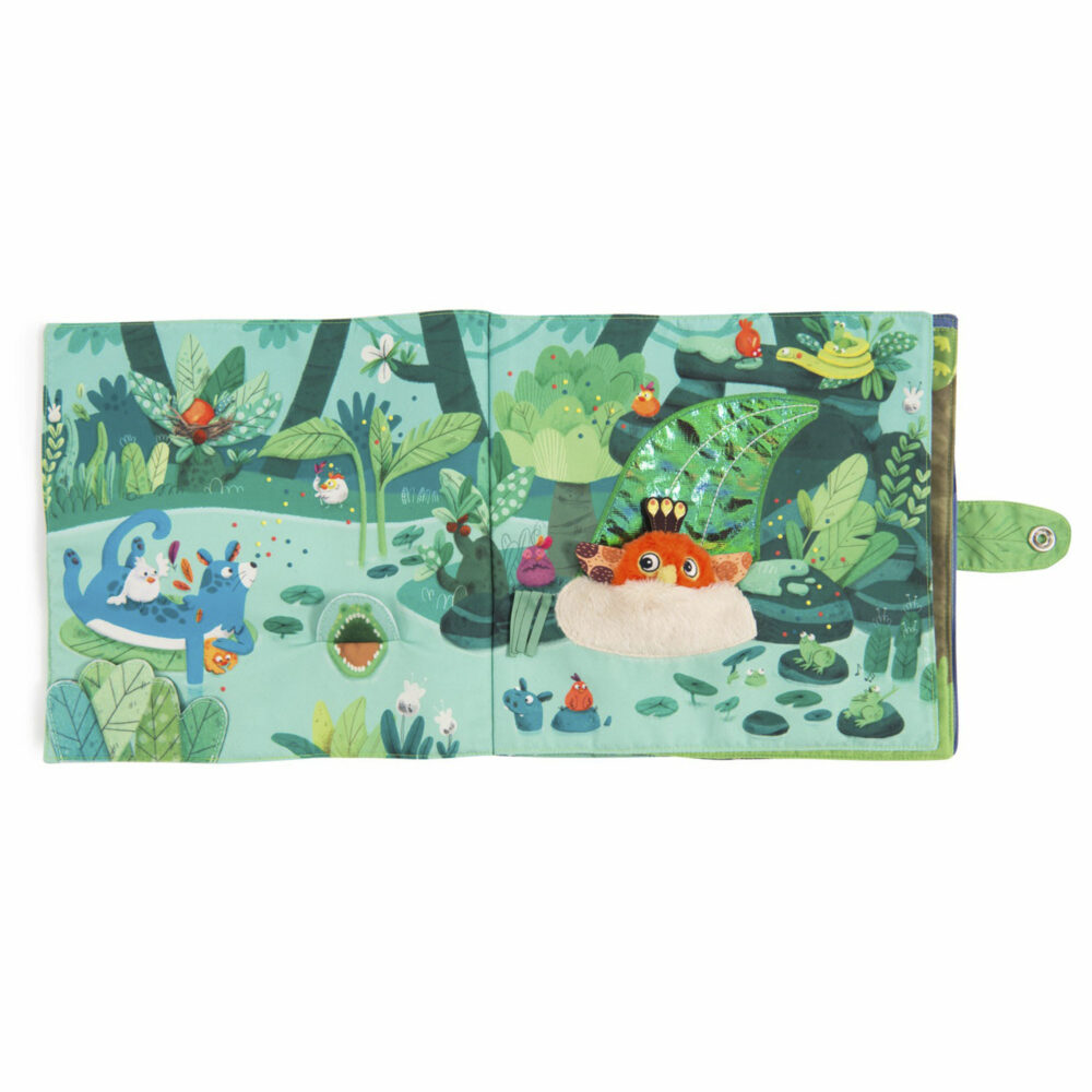 GRAN LIBRO DE ACTIVIDADES DE TELA COLECCIÓN DANS LA JUNGLE