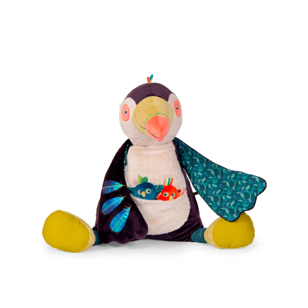 PELUCHE GRANDE DE ACTIVIDADES TUCÁN COLECCIÓN DANS LA JUNGLE