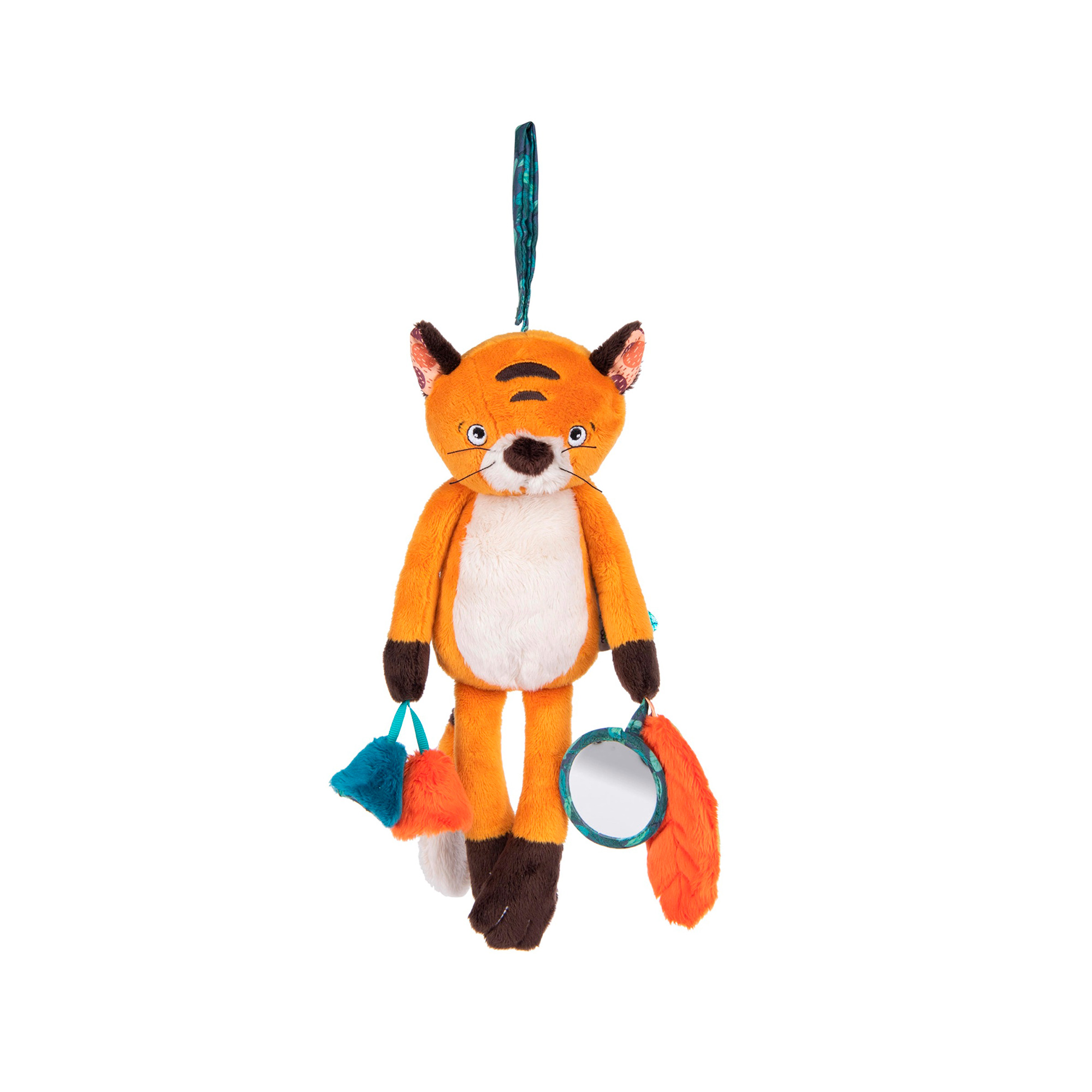 PELUCHE DE ACTIVIDAD PARA COLGAR DE TIHO EL TIGRE COLECCIÓN LA JUNGLA