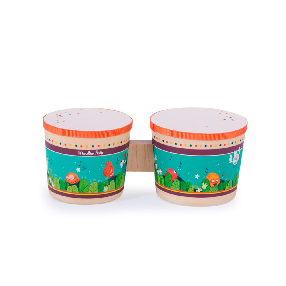 TAMBOR BONGO PARA NIÑOS COLECCIÓN LA JUNGLE