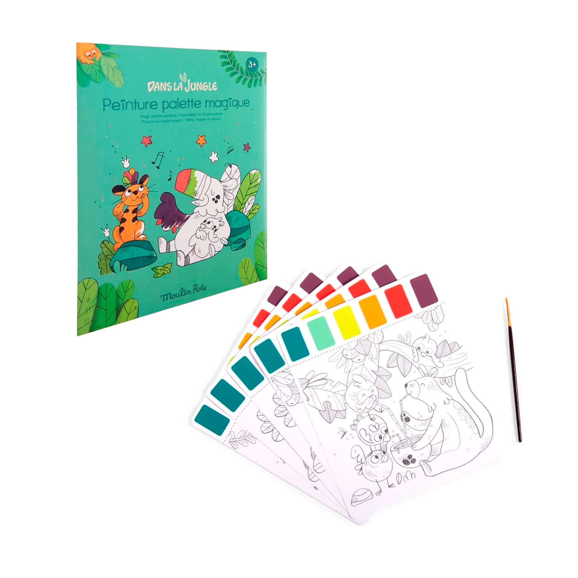 PALETA MÁGICA DE PINTURA COLECCIÓN LA JUNGLA PALETA MÁGICA DE PINTURA COLECCIÓN LA JUNGLA