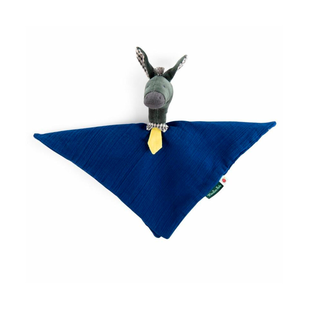 DOUDOU ASNITO COLOR AZUL COLECCIÓN POMME DES BOIS