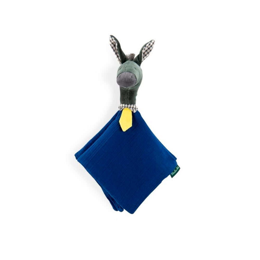 DOUDOU ASNITO COLOR AZUL COLECCIÓN POMME DES BOIS