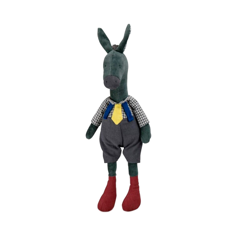 PELUCHE DE ASNO ANATOLE COLOR GRIS COLECCIÓN POMME DES BOIS
