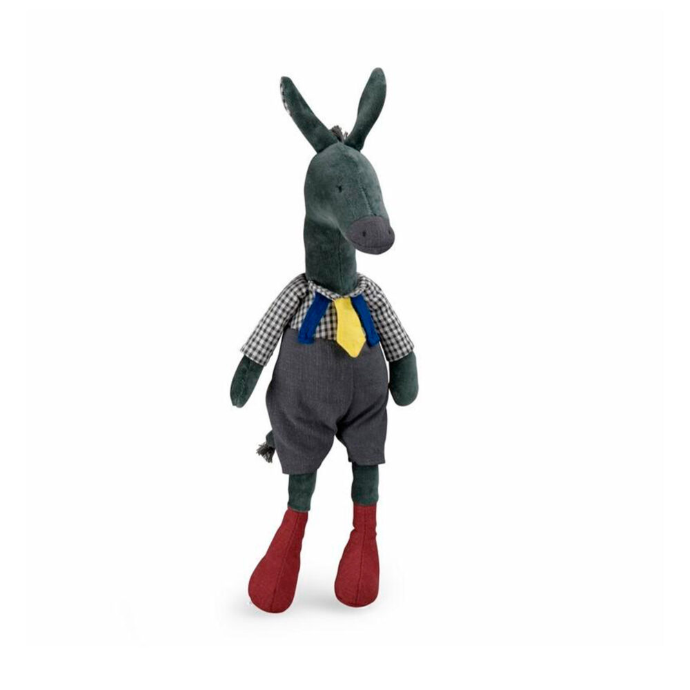 PELUCHE DE ASNO ANATOLE COLOR GRIS COLECCIÓN POMME DES BOIS