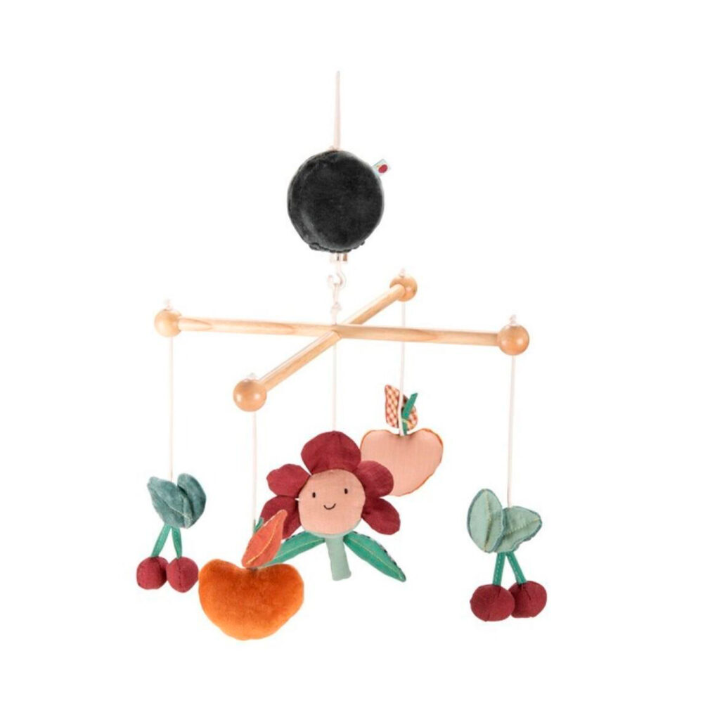 MÓVIL MUSICAL PARA CUNA COLECCIÓN POMME DES BOIS