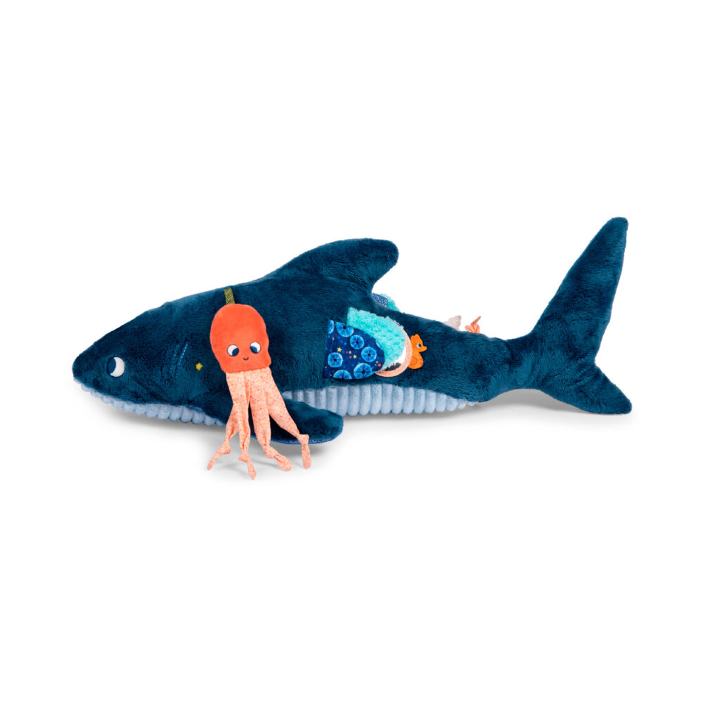 PELUCHE DE ACTIVIDAD TIBURÓN GRANDE COLECCIÓN LAS AVENTURAS DE PAULIE