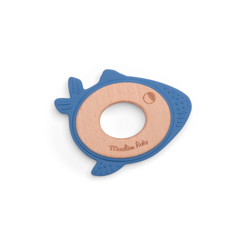 MORDEDOR DE MADERA Y SILICONA BALLENA COLECCIÓN LAS AVENTURAS DE PAULIE