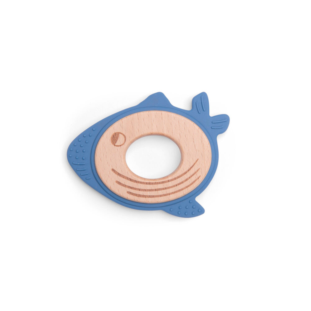 MORDEDOR DE MADERA Y SILICONA BALLENA COLECCIÓN LAS AVENTURAS DE PAULIE