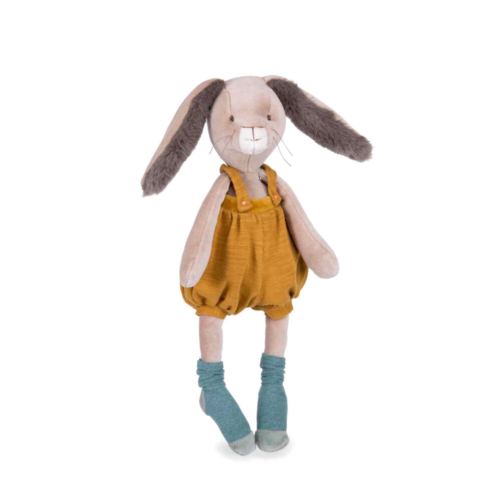 PELUCHE DE CONEJO OCRE COLECCIÓN TRES CONEJITOS
