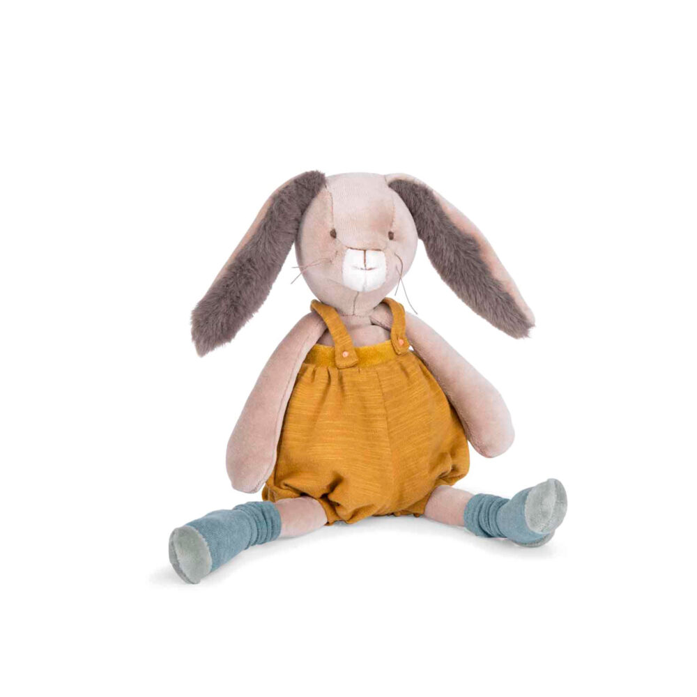 PELUCHE DE CONEJO OCRE COLECCIÓN TRES CONEJITOS