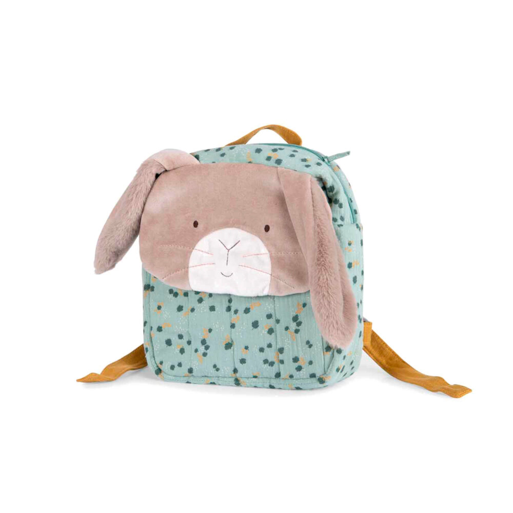 MOCHILA DE ALGODÓN CONEJO SALVIA COLECCIÓN TRES CONEJITOS