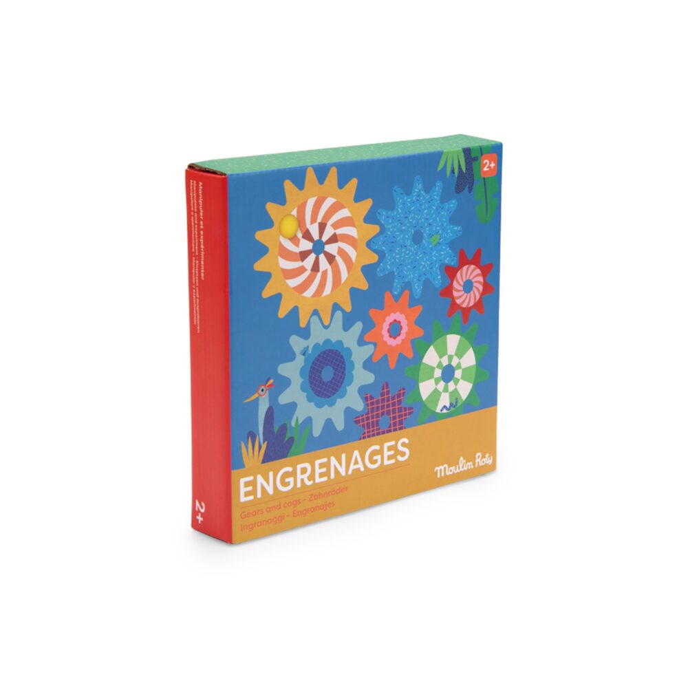 CONJUNTO DE ENGRANAJE MADERA DE COLORES COLECCIÓN LES TOUPITIS