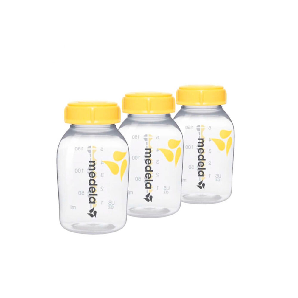 SET DE 3 BOTELLAS PARA ALMACENAMIENTO DE LECHE MATERNA DE 150 ML MEDELA