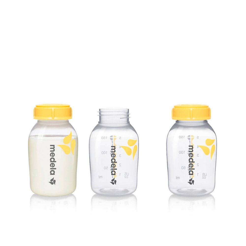 SET DE 3 BOTELLAS PARA ALMACENAMIENTO DE LECHE MATERNA DE 150 ML MEDELA