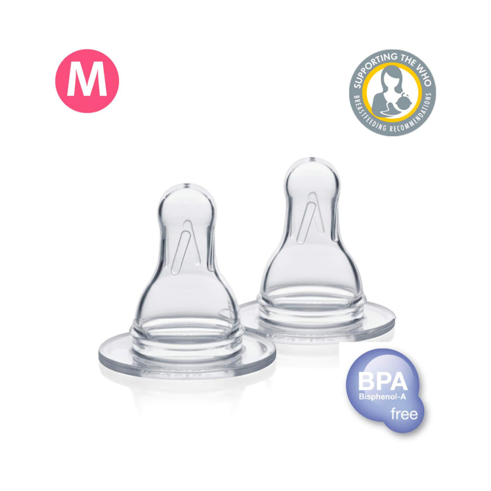 TETINA DE SILICONA FLUJO MEDIO TALLA M MEDELA