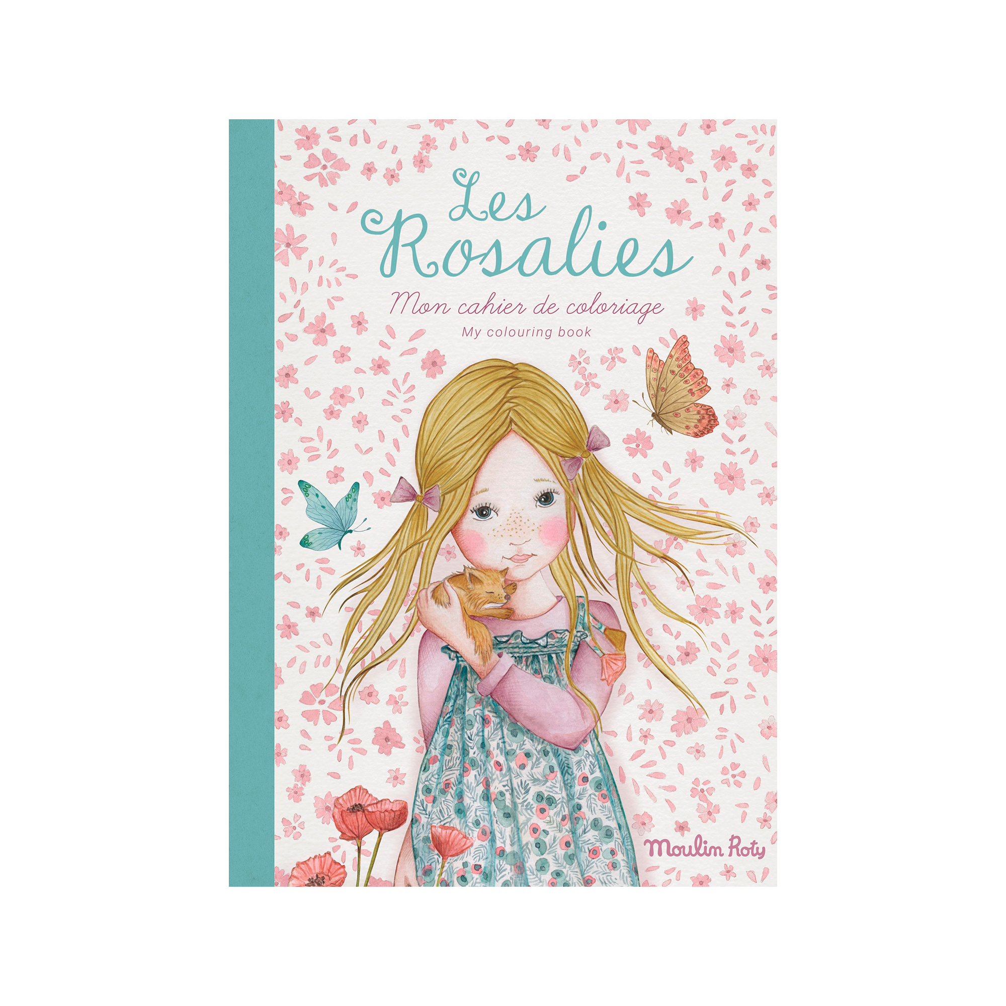 TARJETA NOCTURNA PARA DIBUJAR ROSA/NARANJA COLECCIÓN LE JARDIN DU MOULIN