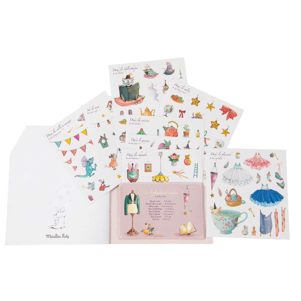 LIBRO PARA COLOREAR DE 20 PÁGINAS CON STICKERS COLECCIÓN ÉRASE UNA VEZ
