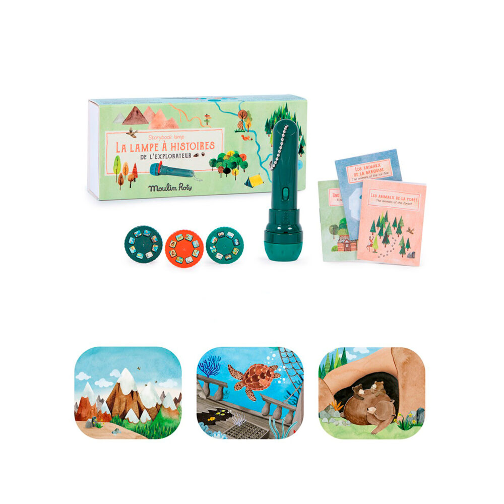 LINTERNA PROYECTOR DE HISTORIAS DEL EXPLORADOR COLECCIÓN LE JARDIN DU MOULIN