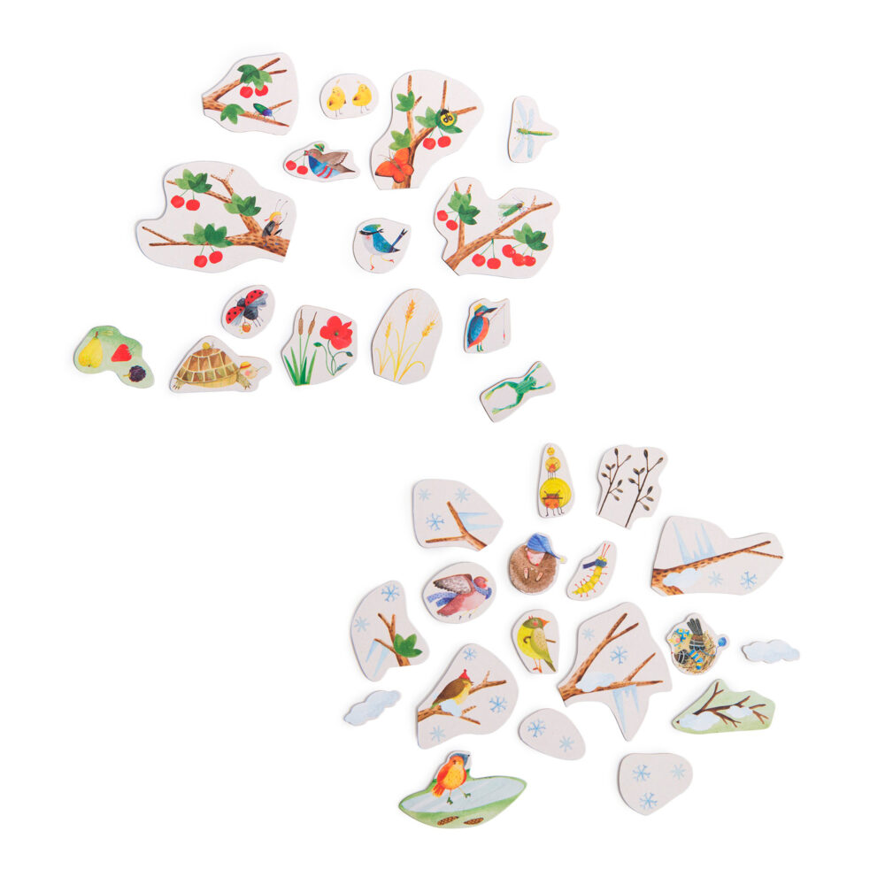 CALENDARIO DE ESTACIONES EN ESPAÑOL- INGLÉS COLECCIÓN LE JARDIN DU MOULIN