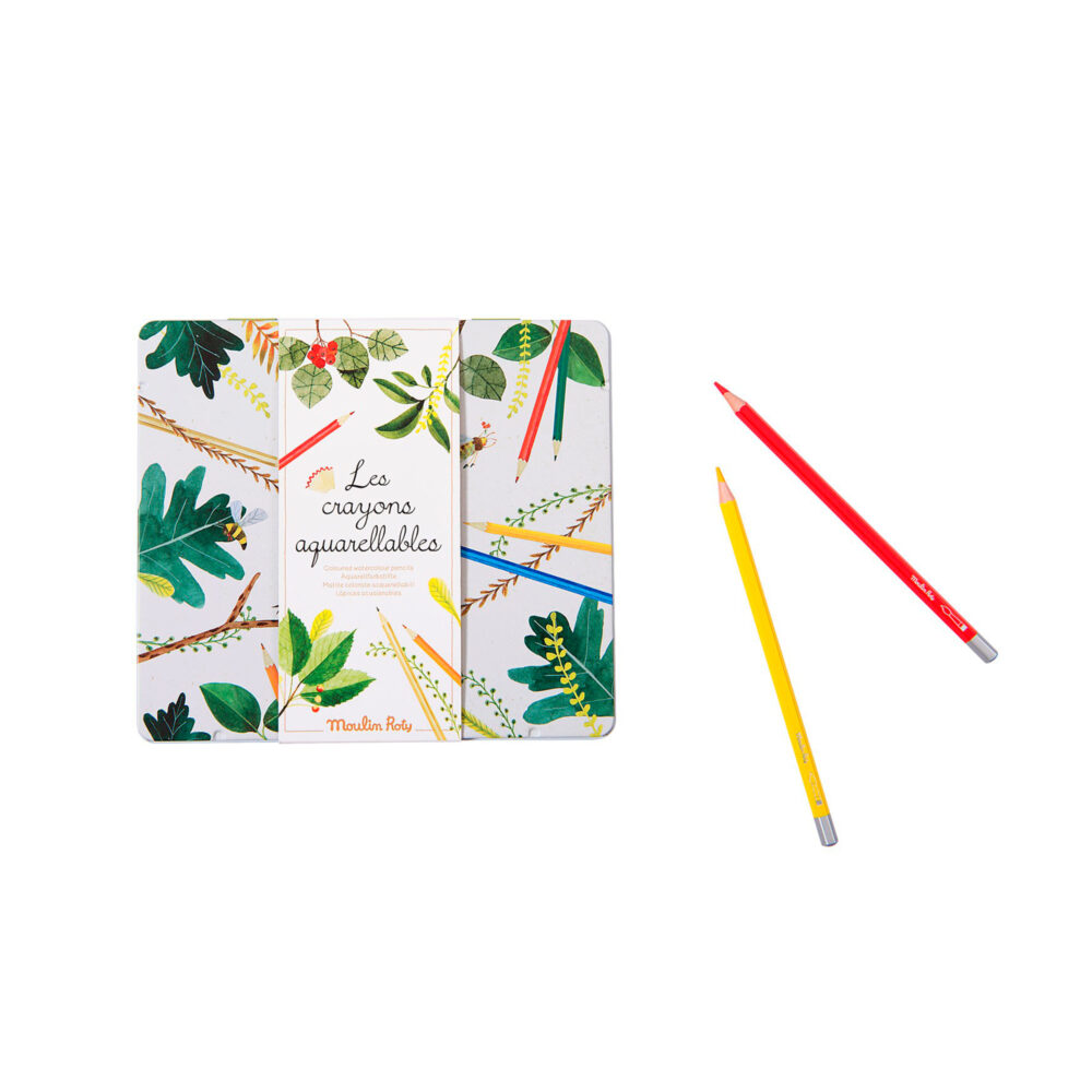 CAJA DE 24 LÁPICES DE COLORES ACUARELABLES COLECCIÓN LE JARDIN DU MOULIN