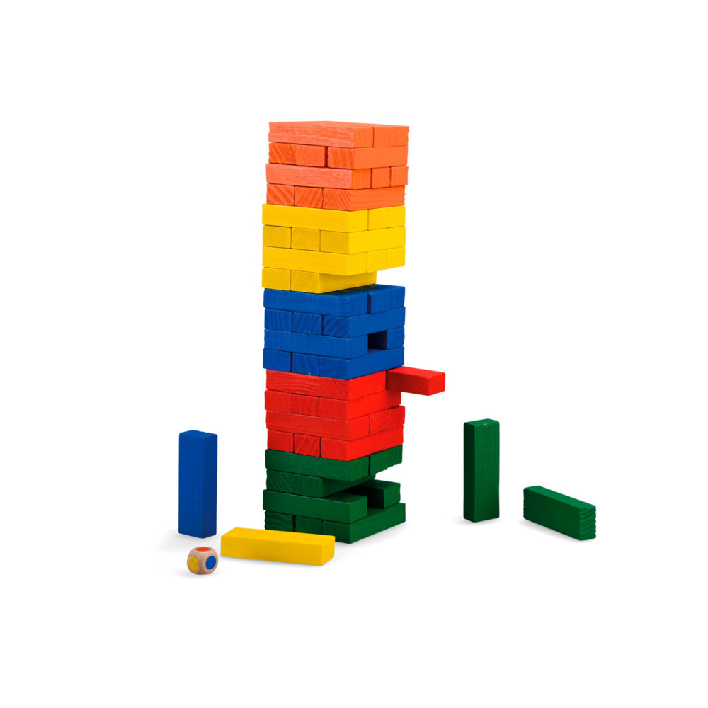 JUEGO DE TORRE DE MADERA COLECCIÓN AUJOURD’HUI C’EST MERCREDI
