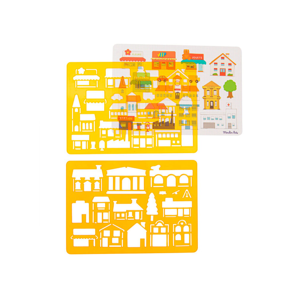 SET DE PLANTILLAS ELEMENTOS DE LA CIUDAD COLECCIÓN AUJOURD’HUI C’EST MERCREDI