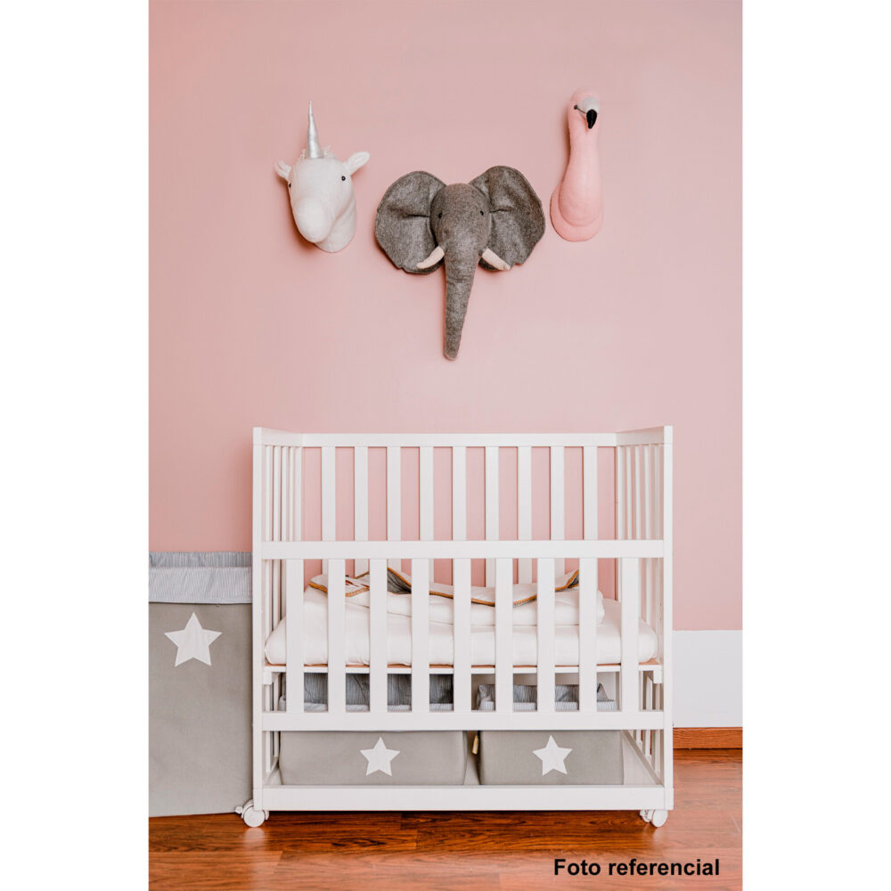 CESTA DE ALMACENAJE DE LONA 32 X 32 X 60 CM RAYAS GRISES CHILDHOME