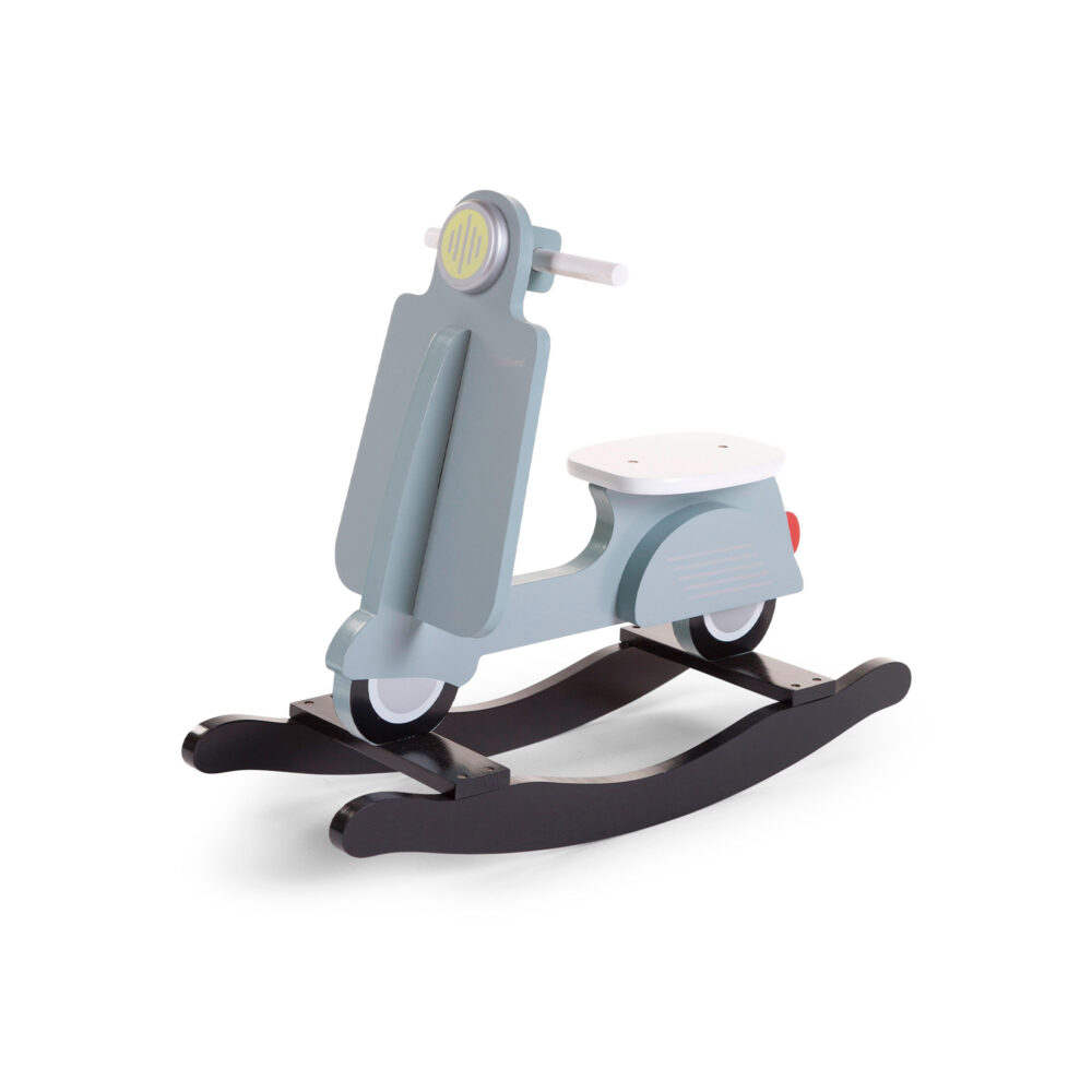 SCOOTER MECEDORA DE MADERA 70 x 25 x 57 CM MINT BLUE BLACK CHILDHOME
