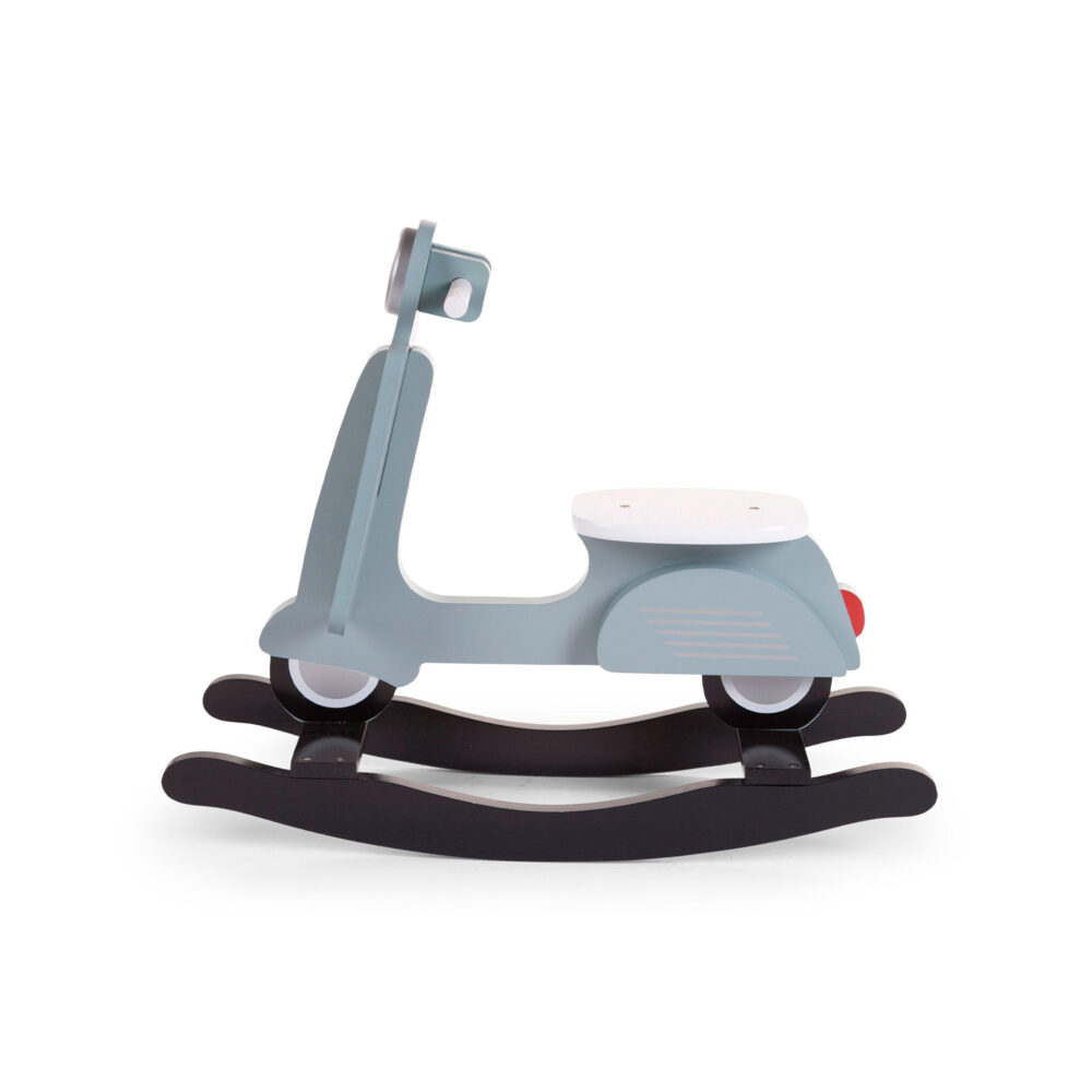 SCOOTER MECEDORA DE MADERA 70 x 25 x 57 CM MINT BLUE BLACK CHILDHOME