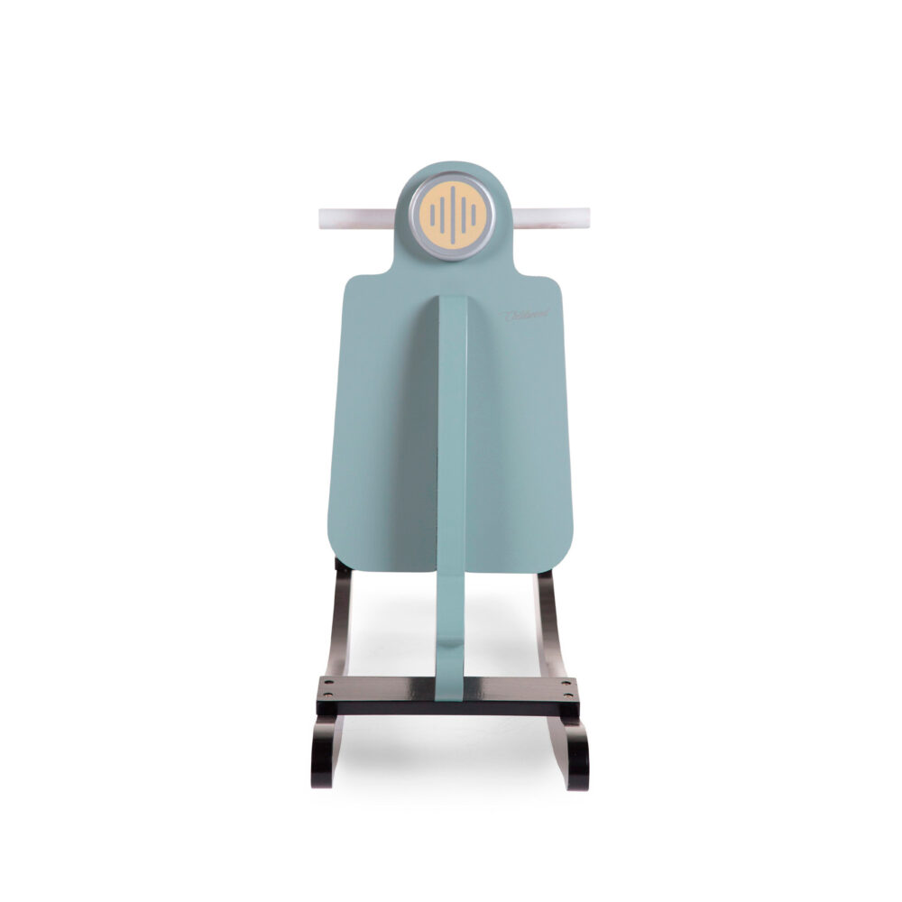 SCOOTER MECEDORA DE MADERA 70 x 25 x 57 CM MINT BLUE BLACK CHILDHOME
