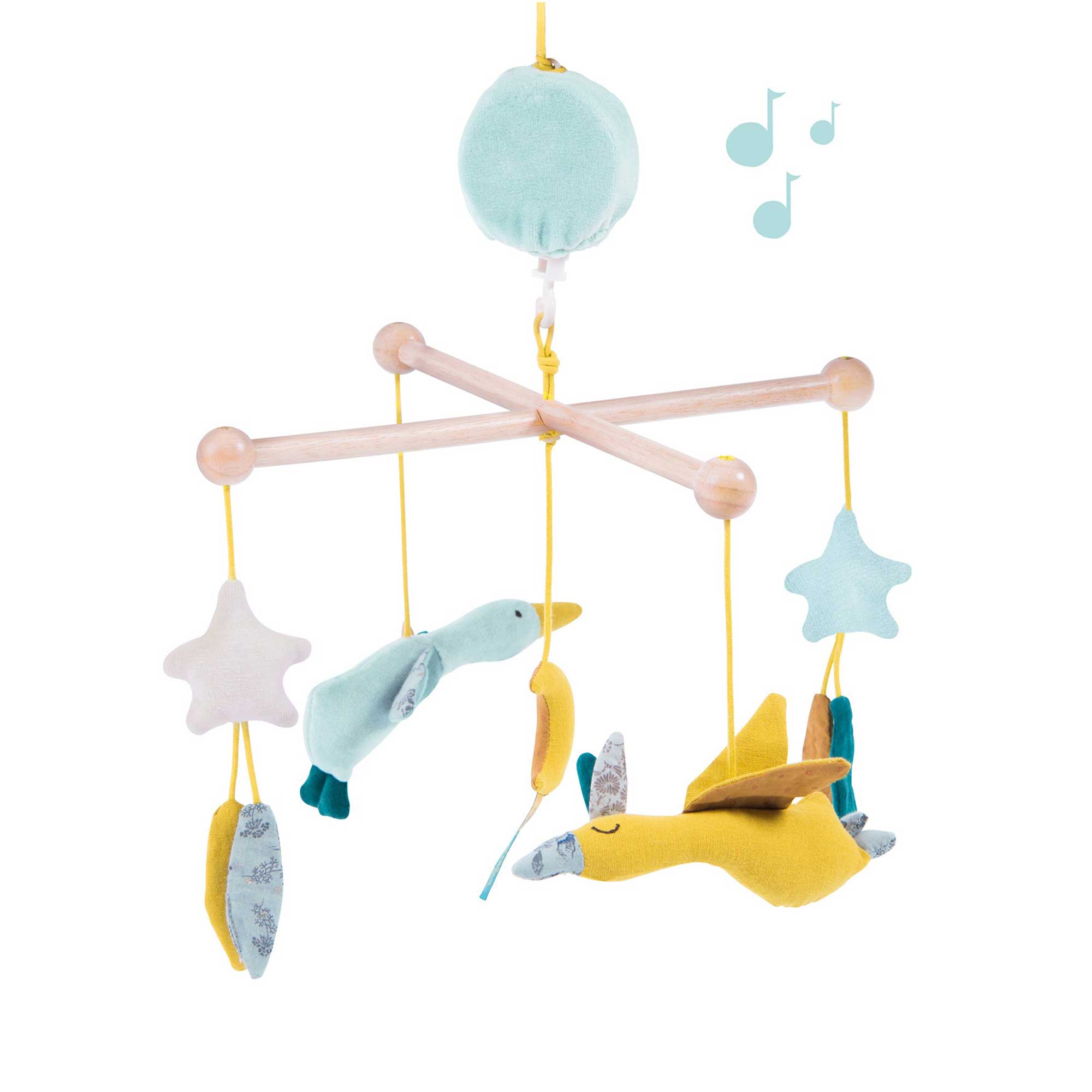 MÓVIL MUSICAL PARA CUNA COLECCIÓN TRES CONEJITOS
