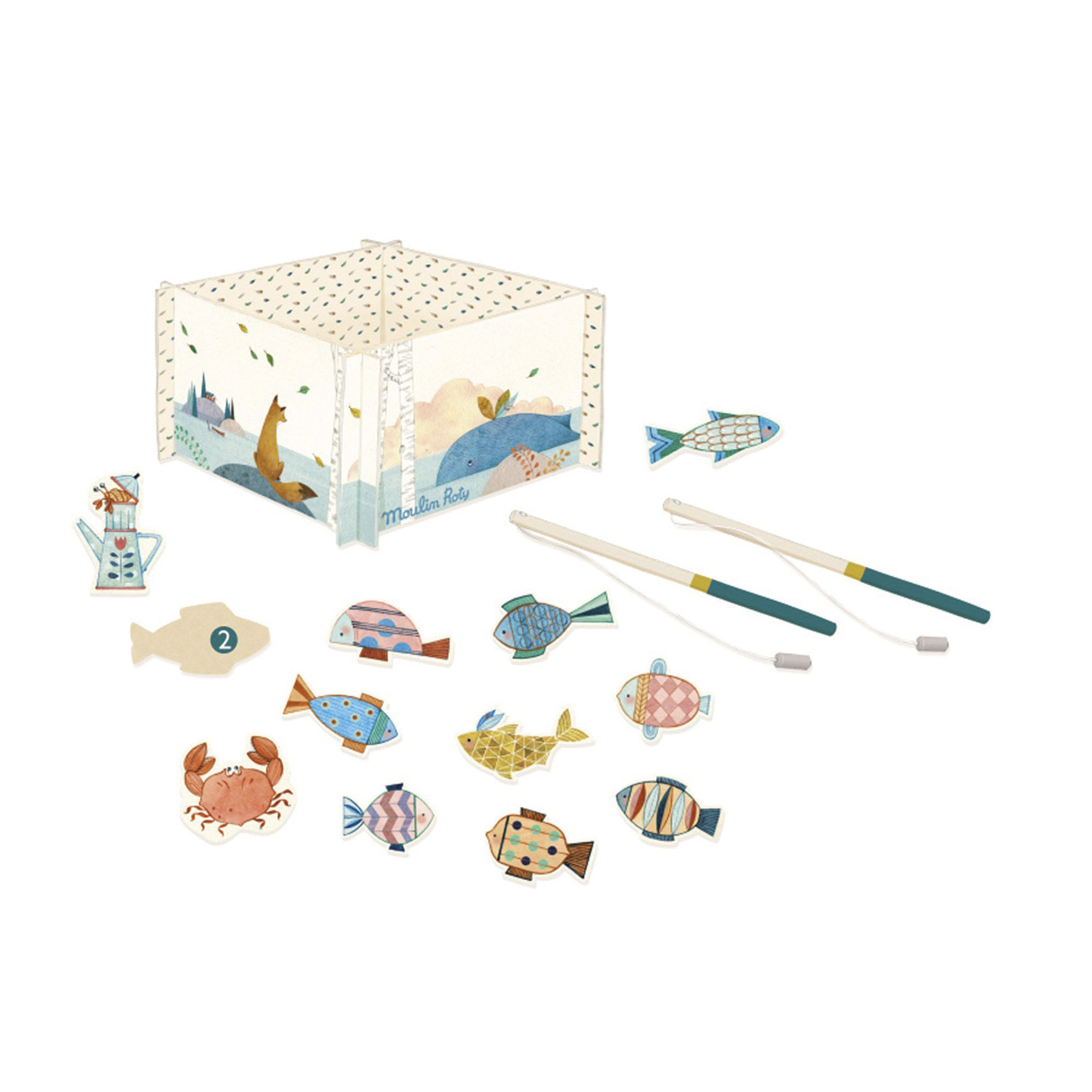 JUEGO DE PESCA DE CARTÓN COLECCIÓN LAS AVENTURAS DE PAULIE