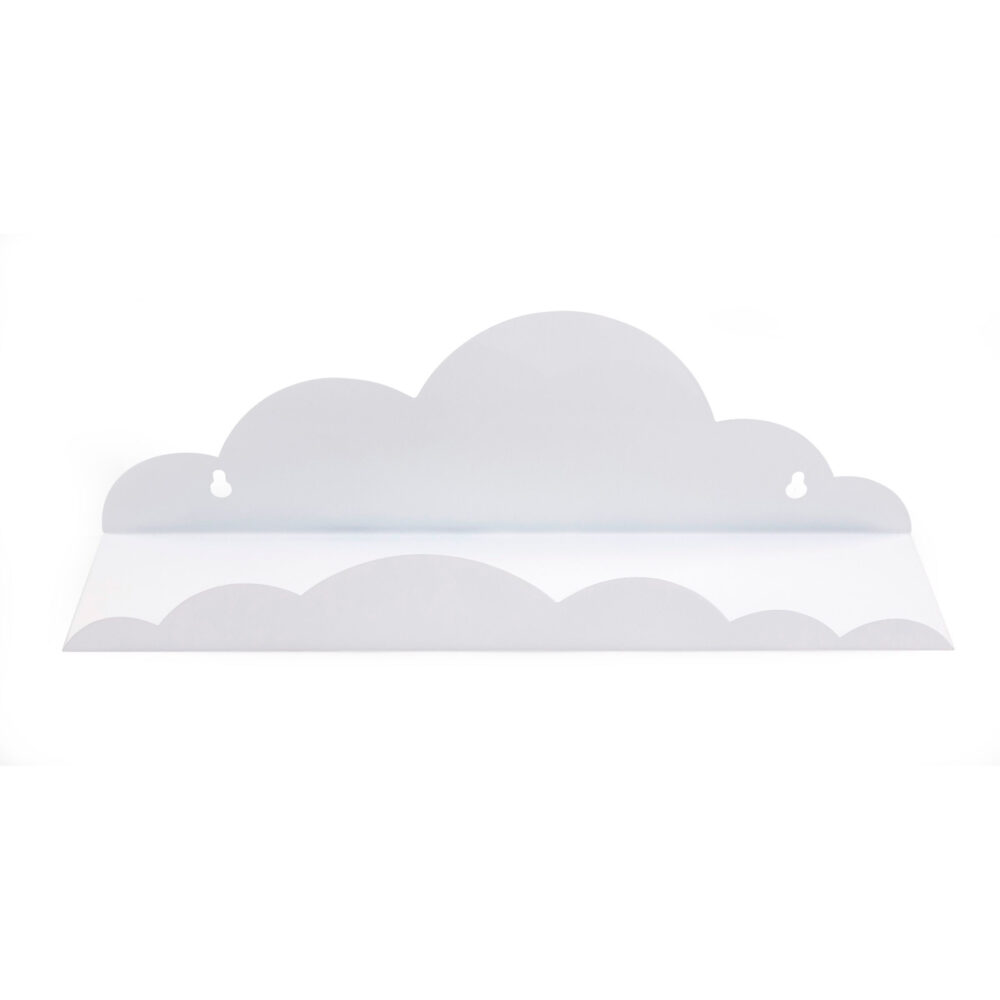REPISA DE PARED FORMA DE NUBE DE METAL 45 X 10 X 15 CM BLANCO CHILDHOME