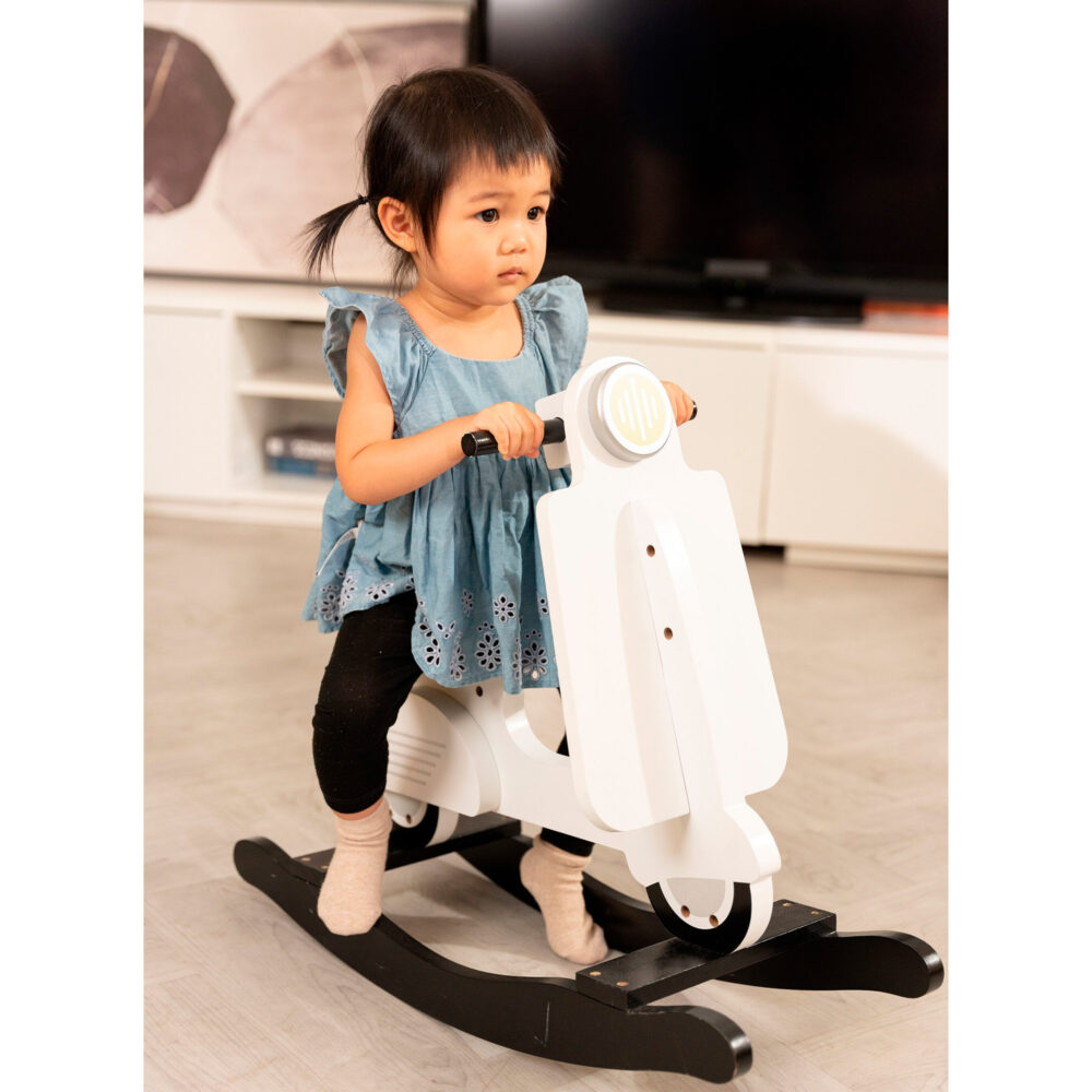 SCOOTER MECEDORA DE MADERA 70 x 25 x 57 CM WHITE CHILDHOME