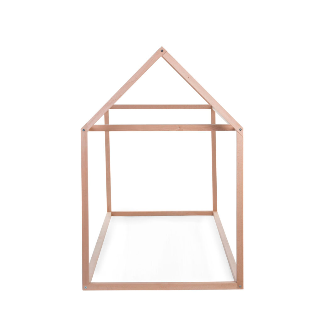 CAMA ESTRUTURA DE CASA DE MADERA NATURAL 200 X 90 CM CHILDHOME