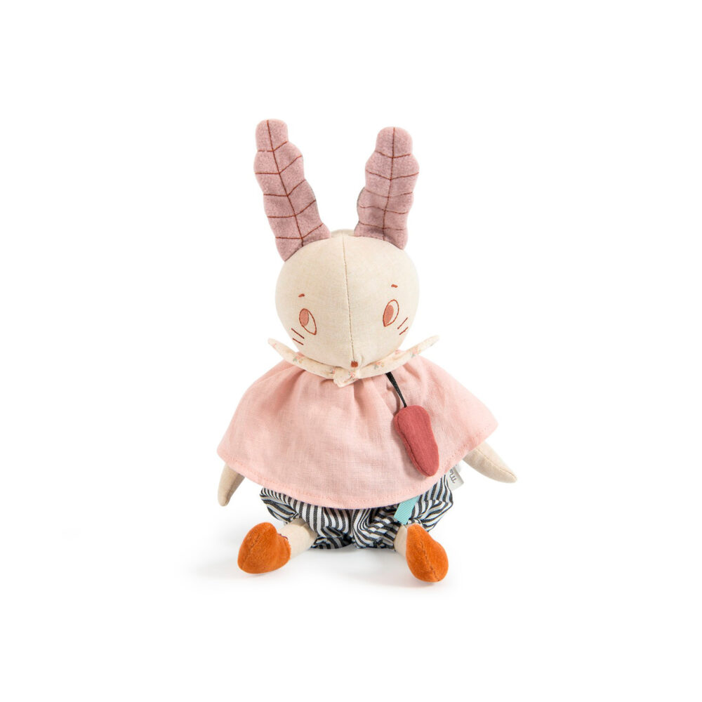 PELUCHE MUSICAL DE CONEJO COLOR CREMA COLECCIÓN APRES LA PLUIE